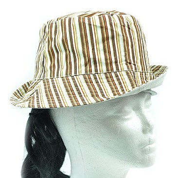 Stripe Cotton Sun Hat