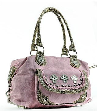 RHINESTONE CROSS Expandable BAGS