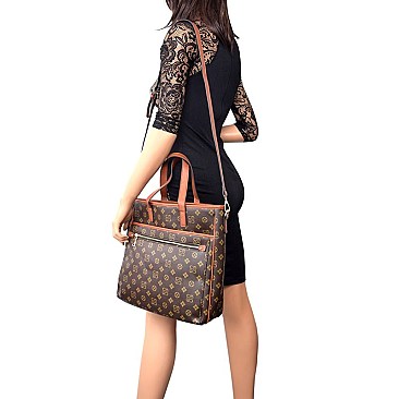 Classic CH-CS2597 Monogram Multi-Pocket Satchel with wallet
