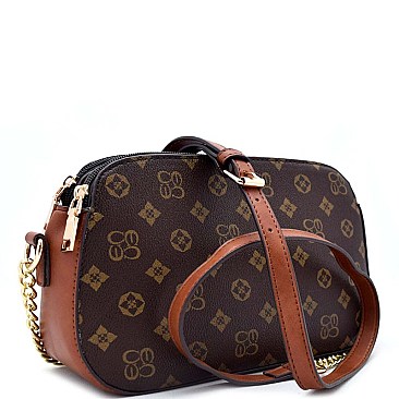 Classic Monogram Chain Strap Cross Body Bag
