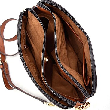 Classic Monogram Chain Strap Cross Body Bag