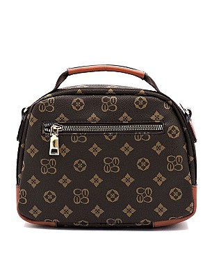 Queen Bee Stripe Monogrammed Satchel