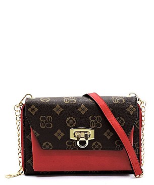 Zip Around Monogrammed Cross Body Clutch Wallet