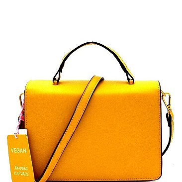 Fashionable Color Block Boxy Flap Satchel Shoulder Bag MH-CTCL0009