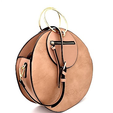 Metal Handle Round 2Way Bag