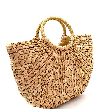 MH-CTES0002  Woven Straw Bohemian Basket Bag