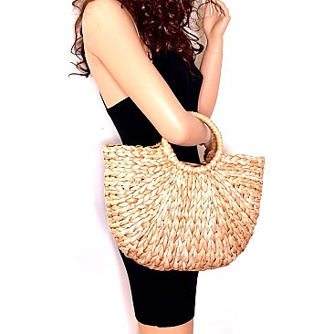 MH-CTES0002  Woven Straw Bohemian Basket Bag