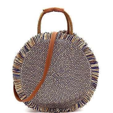 ROUND KNIT SUMMER SATCHEL - Celebrity