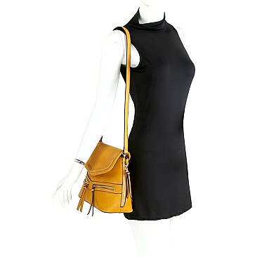 Stylish Braid Accent Convertible Backpack Shoulder Bag MH-CTF0012