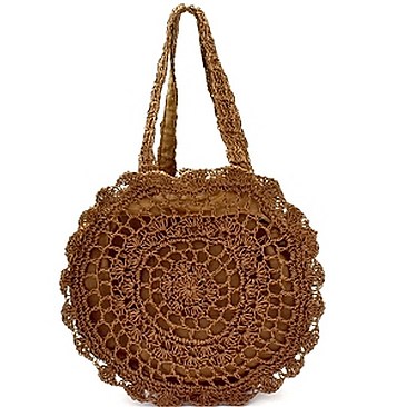 Classic Knitted Straw Round Tote MH-CTMG0005