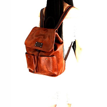 Drawstring Two-Tone Fashion Backpack MH-CTUS0003