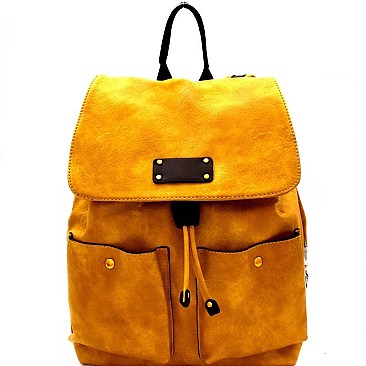 Drawstring Two-Tone Fashion Backpack MH-CTUS0003
