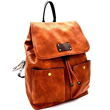 Drawstring Two-Tone Fashion Backpack MH-CTUS0003