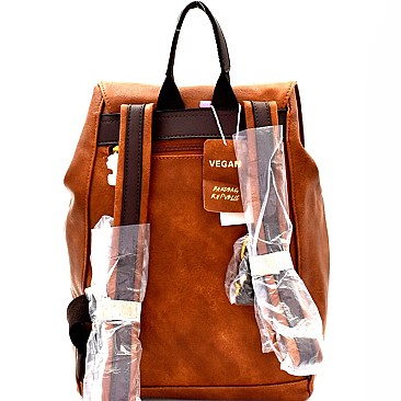 Drawstring Two-Tone Fashion Backpack MH-CTUS0003