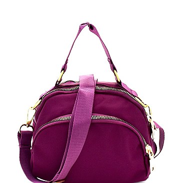 Multi-Compartment Nylon Dome-Shaped Cross Body MH-CW1984