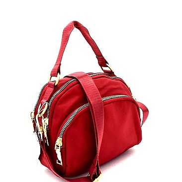 Multi-Compartment Nylon Dome-Shaped Cross Body MH-CW1984