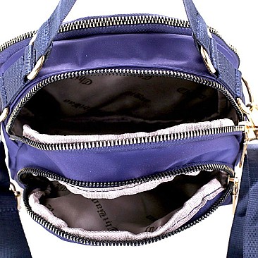 Multi-Compartment Nylon Dome-Shaped Cross Body MH-CW1984