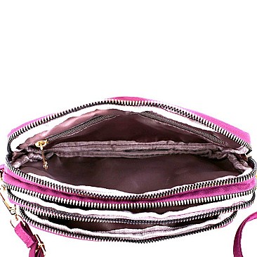 Multi-Compartment Nylon Dome-Shaped Cross Body MH-CW1984