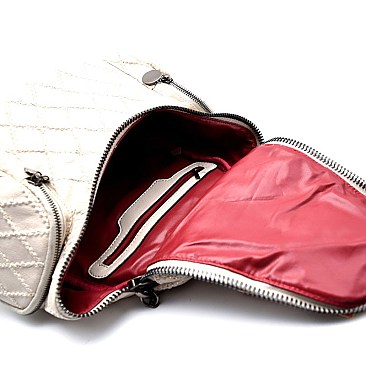 CX6228-LP Stitched Checker Pattern Fashion Vintage Backpack