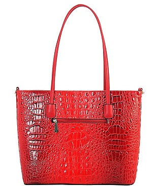 TRENDY DESIGNER 2 IN 1 CROC HANDBAG SET JP-CY6688