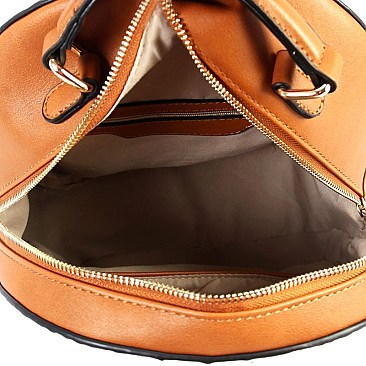 Crocodile Embossed Convertible Backpack Wallet SET MH-CY6795W