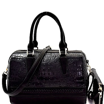 Boutique Croco Boston Satchel Wallet SET MH-CY7190W