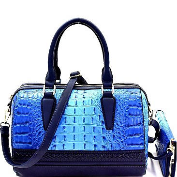 Boutique Croco Boston Satchel Wallet SET MH-CY7190W