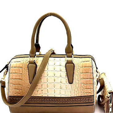 Boutique Croco Boston Satchel Wallet SET MH-CY7190W