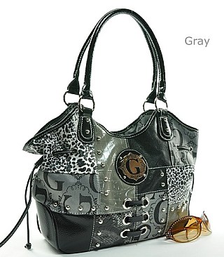 K1217  Signature Tote Gray