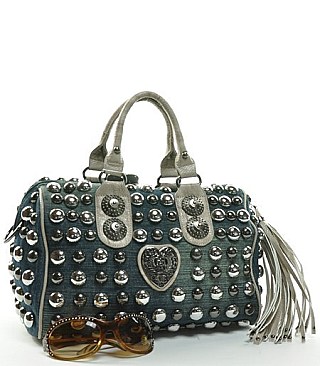 DS9979 Fully Studded Satchel