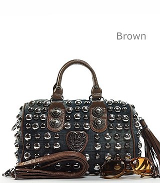 DS9979 Fully Studded Satchel