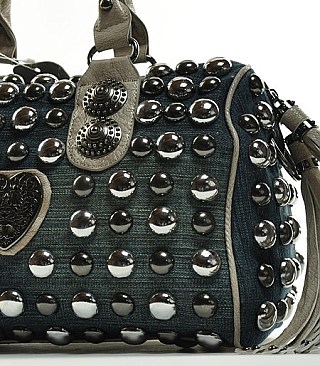 DS9979 Fully Studded Satchel