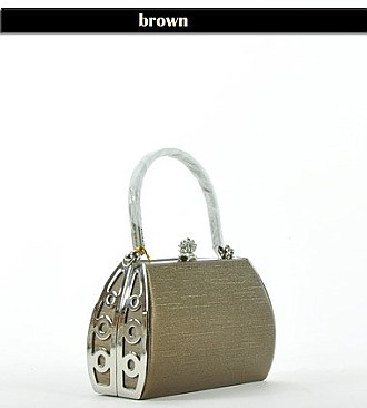 E080SL TEXTURE SATIN EVENING BAG