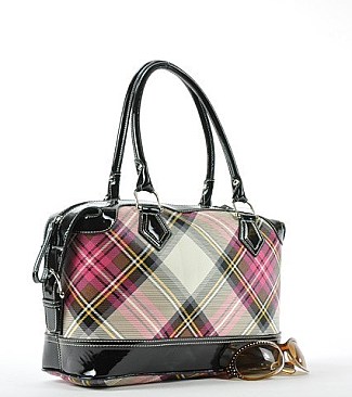 SE9008,  Classic Plaid Purse