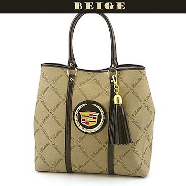 G81415SD  CADILLAC MONOGRAM TOTE IN JACQUARD FABRIC