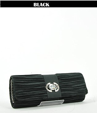 E610  STONED SATIN EVENING BAG