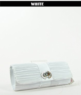 E610  STONED SATIN EVENING BAG