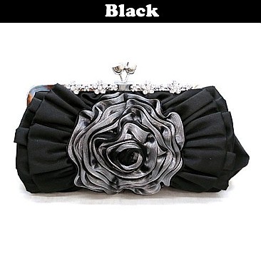 ES013 RHINESTONE FLOWER EVENING BAG