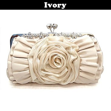 ES013 RHINESTONE FLOWER EVENING BAG