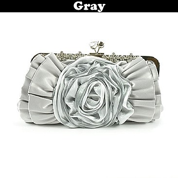 ES013 RHINESTONE FLOWER EVENING BAG