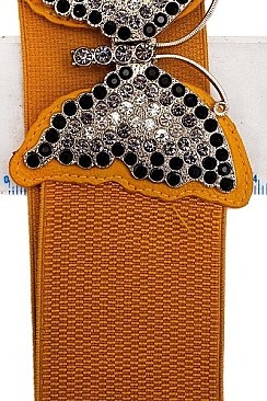 RHINESTONE  ELASTIC BELT