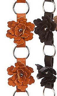 SKINNY FEATURES FLOWERS BELT