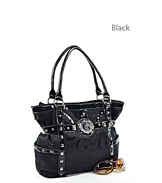 K1182  Studded Signature Tote