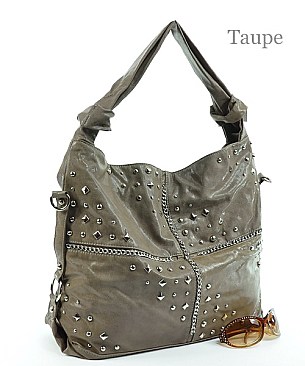 TNL10-0025 Studded Fashion Hobo Bag