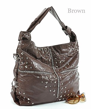 TNL10-0025 Studded Fashion Hobo Bag