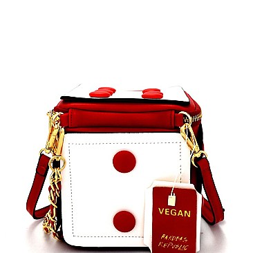 D0315 Unique Dice Figure Novelty Cross Body with Wrist Strap