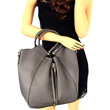 D0354-LP Handle and String Accent 2 in 1 Satchel