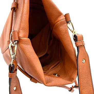 D0384-LP Drawstring Bucket Satchel Shoulder Bag