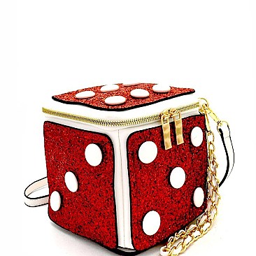 Glittery Dice Figure Novelty Cross Body MH-D0463