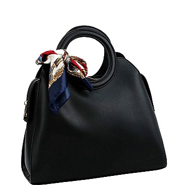 ROUND HANDLE MULTI-COMPARTMENT SATCHEL